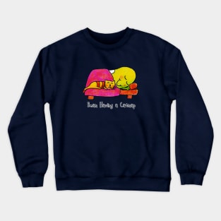 Just Bean Happy - Bean Having a Catnap Crewneck Sweatshirt